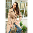 CREAM 10612101 Crnovinna trench coat silver mink