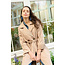 CREAM 10612101 Crnovinna trench coat silver mink