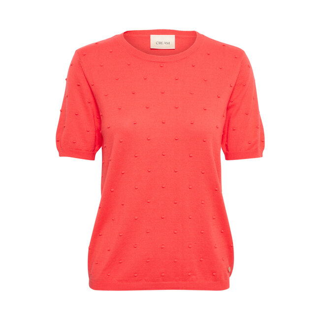 CREAM 10611095 Crhanne knit pullover hot coral