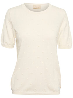 CREAM 10611095 Crhanne knit pullover eggnog