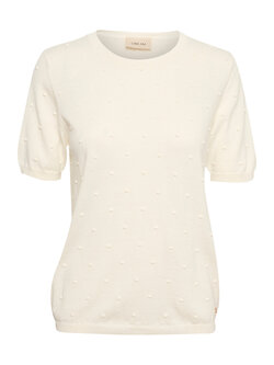 CREAM 10611095 Crhanne knit pullover eggnog