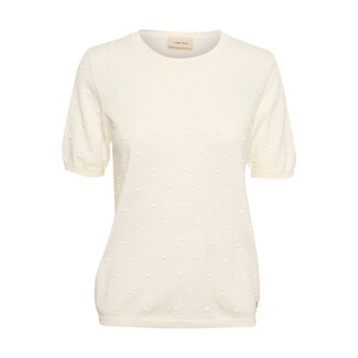 CREAM 10611095 Crhanne knit pullover eggnog