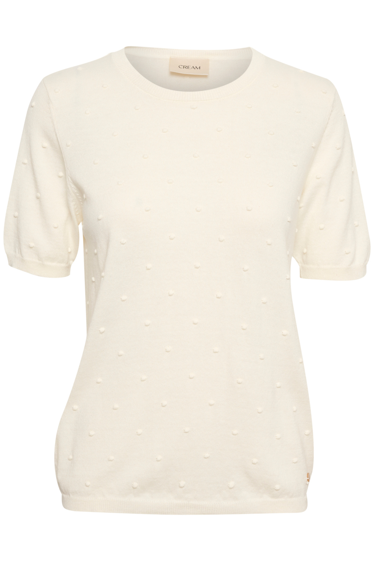 CREAM 10611095 Crhanne knit pullover eggnog