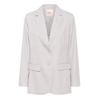 CREAM 10612353 Crcocamia melange long blazer micro chip mela