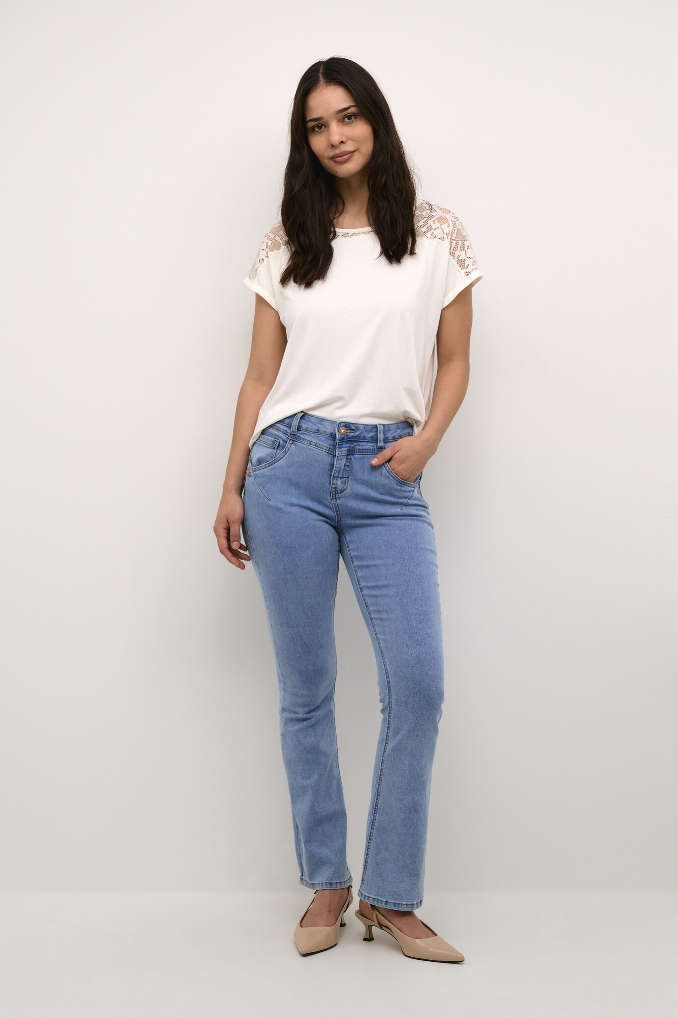 CREAM 10650697 Cramalie bootcut jeans - shape fit texsas medi 32