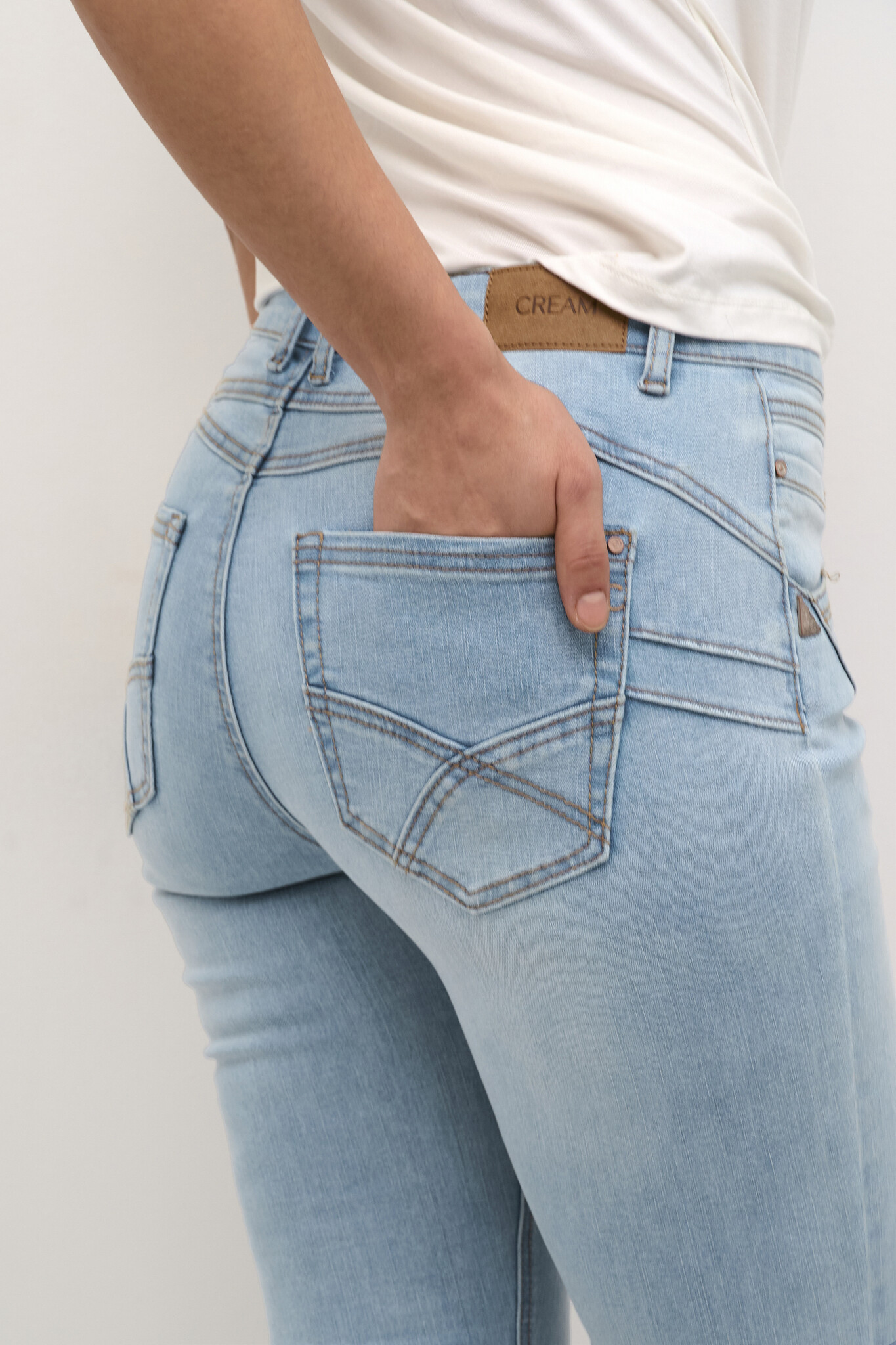 CREAM 10604221 Amalie jeans shape fit texsas medium b