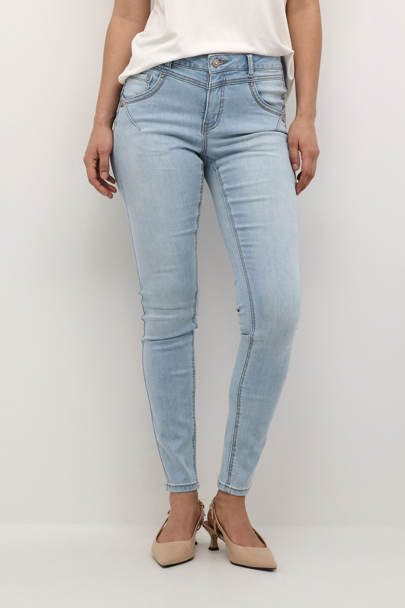 CREAM 10604221 Amalie jeans shape fit texsas medium b