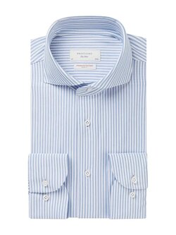 PROFUOMO JAPANESE KNITTED OVERHEMD GESTREEPT PP2HC10008