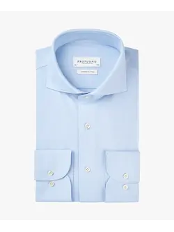 PROFUOMO JAPANESE KNITTED OVERHEMD LIGHT BLUE PP2HC10009