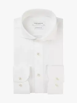 PROFUOMO JAPANESE KNITTED OVERHEMD WHITE PP2HC10006