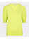 ESQUALO SP24.07003 Sweater v/neck gathering slve lime