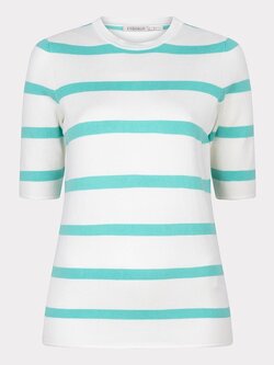 Esqualo SP24.07025 Sweater striped pool blue