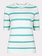 ESQUALO SP24.07025 Sweater striped pool blue