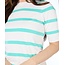 ESQUALO SP24.07025 Sweater striped pool blue