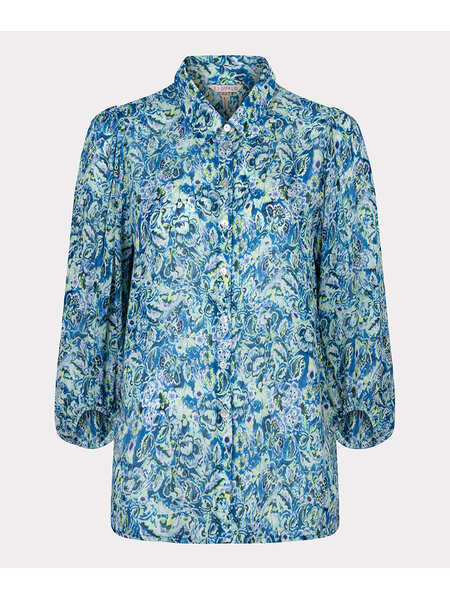 ESQUALO SP24.15005 Blouse 3/4 slve bayside flower bomb print print