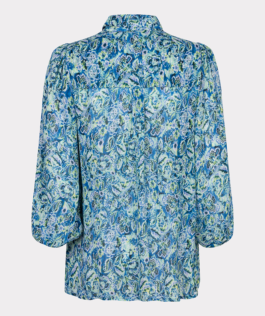 ESQUALO SP24.15005 Blouse 3/4 slve bayside flower bomb print print