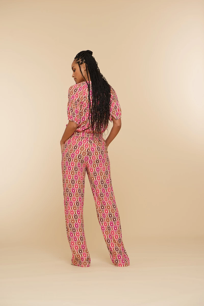 GEISHA 41218-20 Pants sand/brown/fuchsia