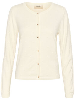 CREAM 10612551 Crhanne knit cardigan eggnog