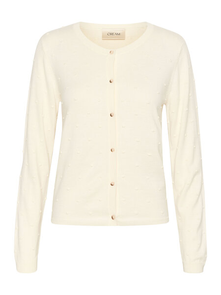 CREAM 10612551 Crhanne knit cardigan eggnog