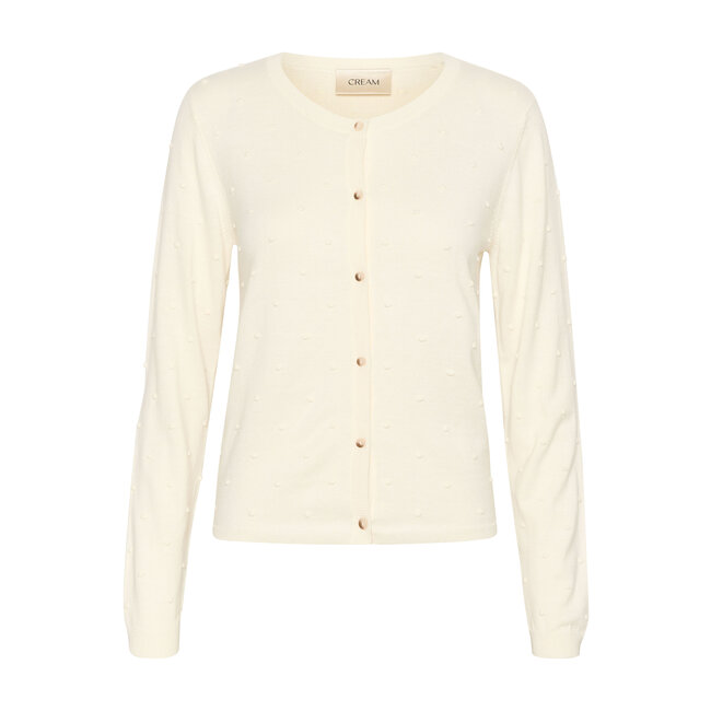 CREAM 10612551 Crhanne knit cardigan eggnog