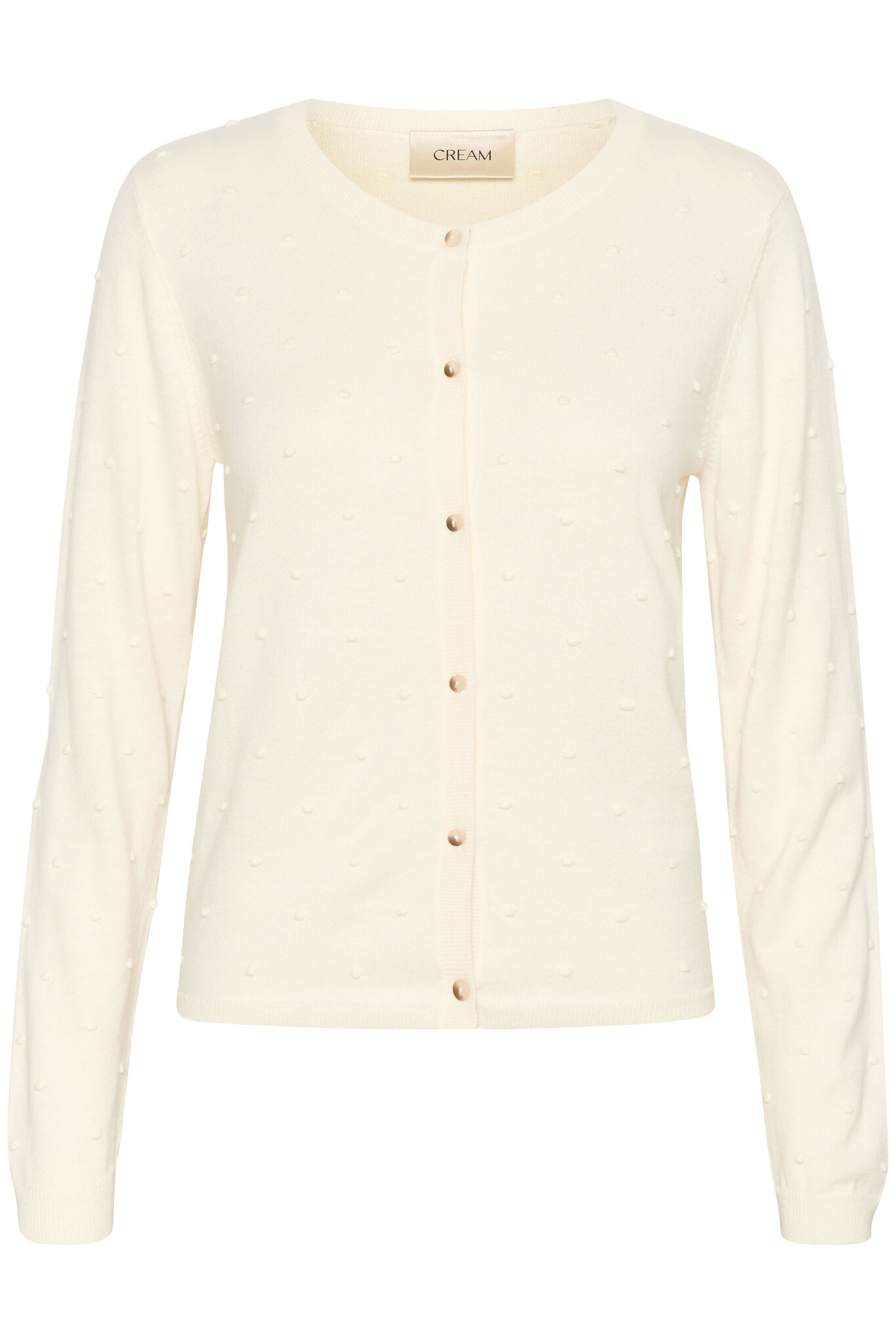 CREAM 10612551 Crhanne knit cardigan eggnog