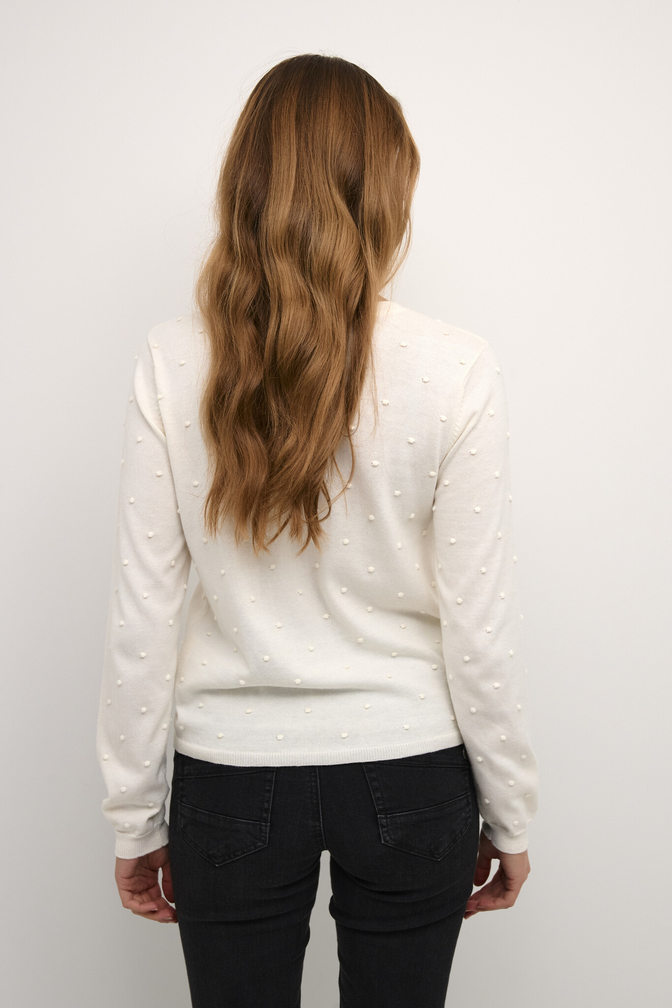 CREAM 10612551 Crhanne knit cardigan eggnog