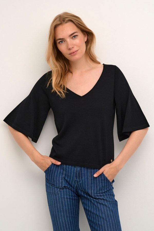 CREAM 10612355 Crmaro knit blouse pitch black