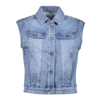 GEISHA 45006-10 Jeans vest log mid blue denim