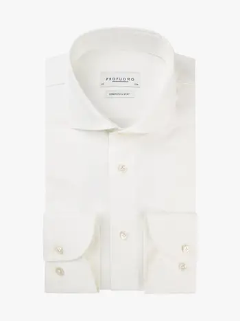 PROFUOMO Ceremonieel overhemd off-white