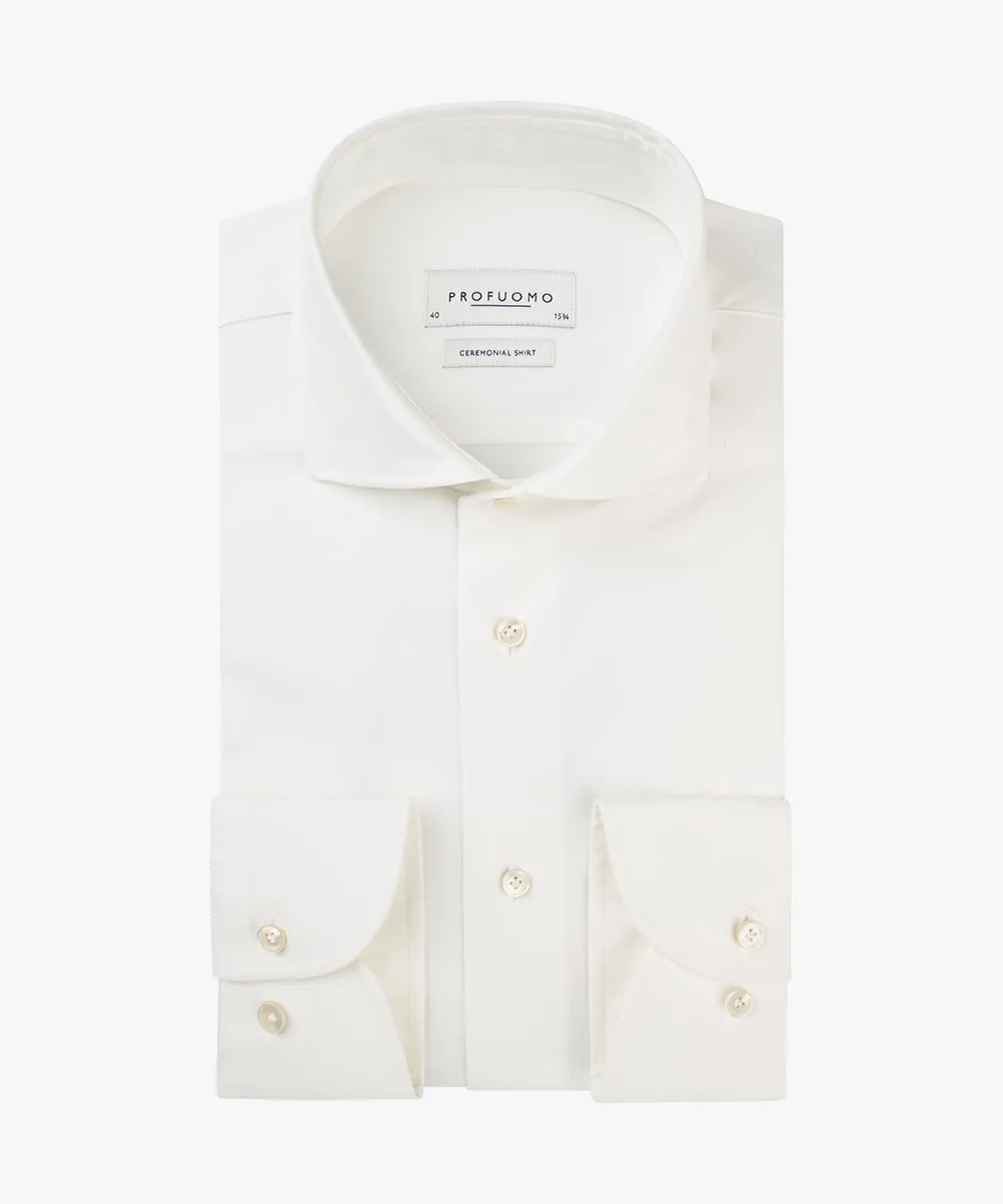 PROFUOMO CEREMONIAL SHIRT PP0H0C0006 OFF WHITE