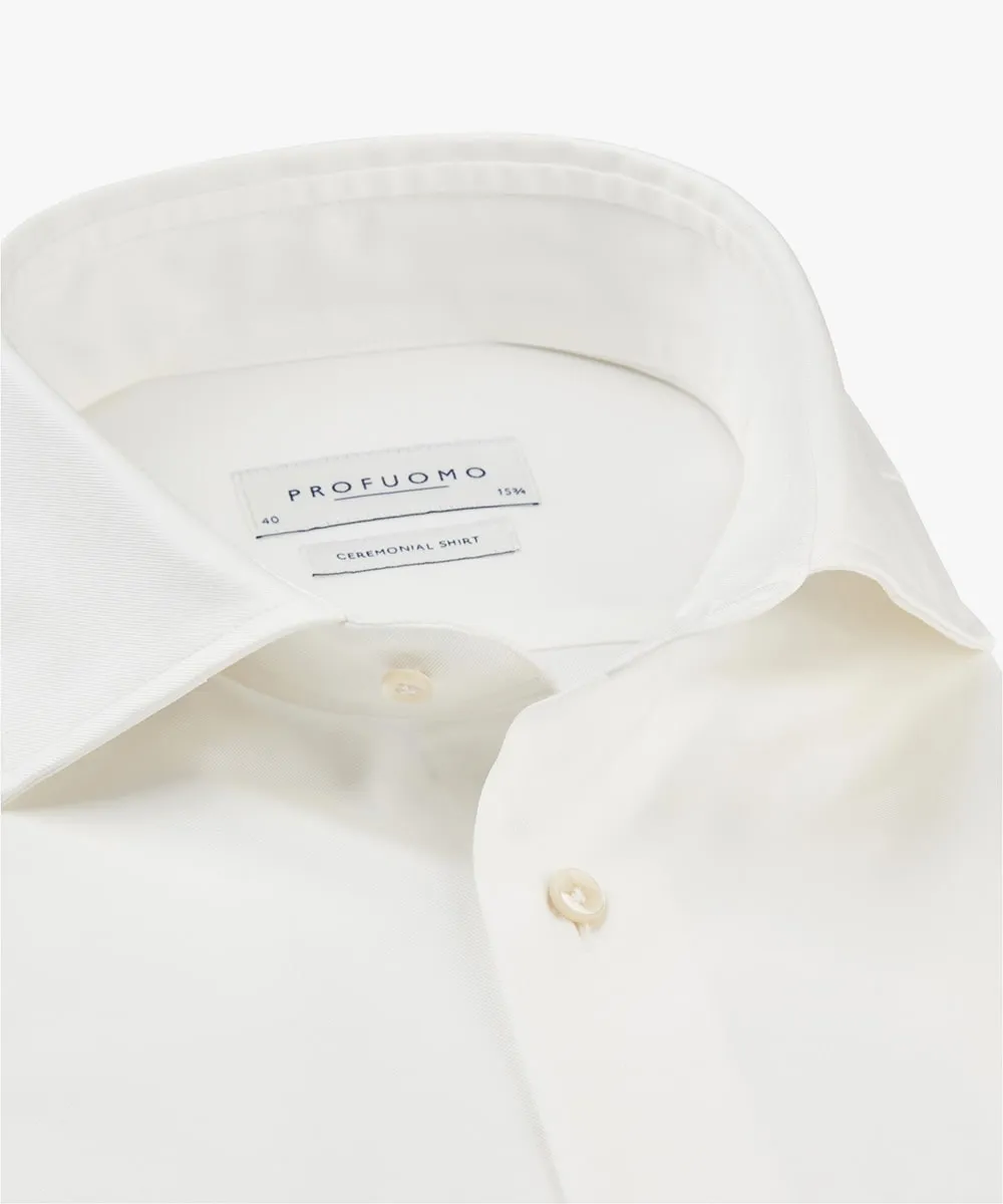 PROFUOMO CEREMONIAL SHIRT PP0H0C0006 OFF WHITE