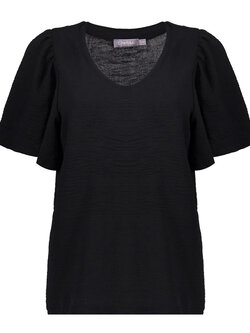 Geisha 43140-21 Top crinckle black