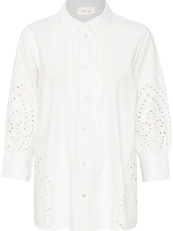 CREAM 10612303 Crrihanna shirt - longer fit snow white