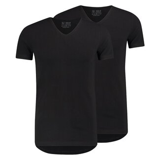 RJ BODYWEAR DEN BOSCH BODY FIT REG. V-NECK 37-051 BLACK