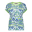 GEISHA 42053-60 T-shirt aop fancy rib navy/green