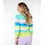 ESQUALO SP24.07024 Sweater stripes pool blue