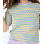 ESQUALO SP24.07020 Sweater r/neck block jacquard multi color