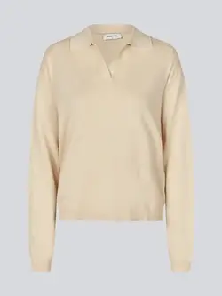 Modström 57627 ivory v-neck sand