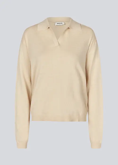 MODSTRÖM 57627 ivory v-neck sand