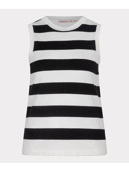 ESQUALO HS24.07210 Black stripe off white