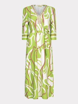 ESQUALO HS24.30208 Dress long paradise swirl sj print