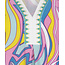 ESQUALO HS24.30200 Dress overlap ocean flower sj print