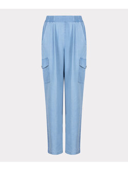 ESQUALO HS24.10211 Trousers cargo tencel light blue