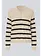 MODSTRÖM 57677 ivory stripe v-neck