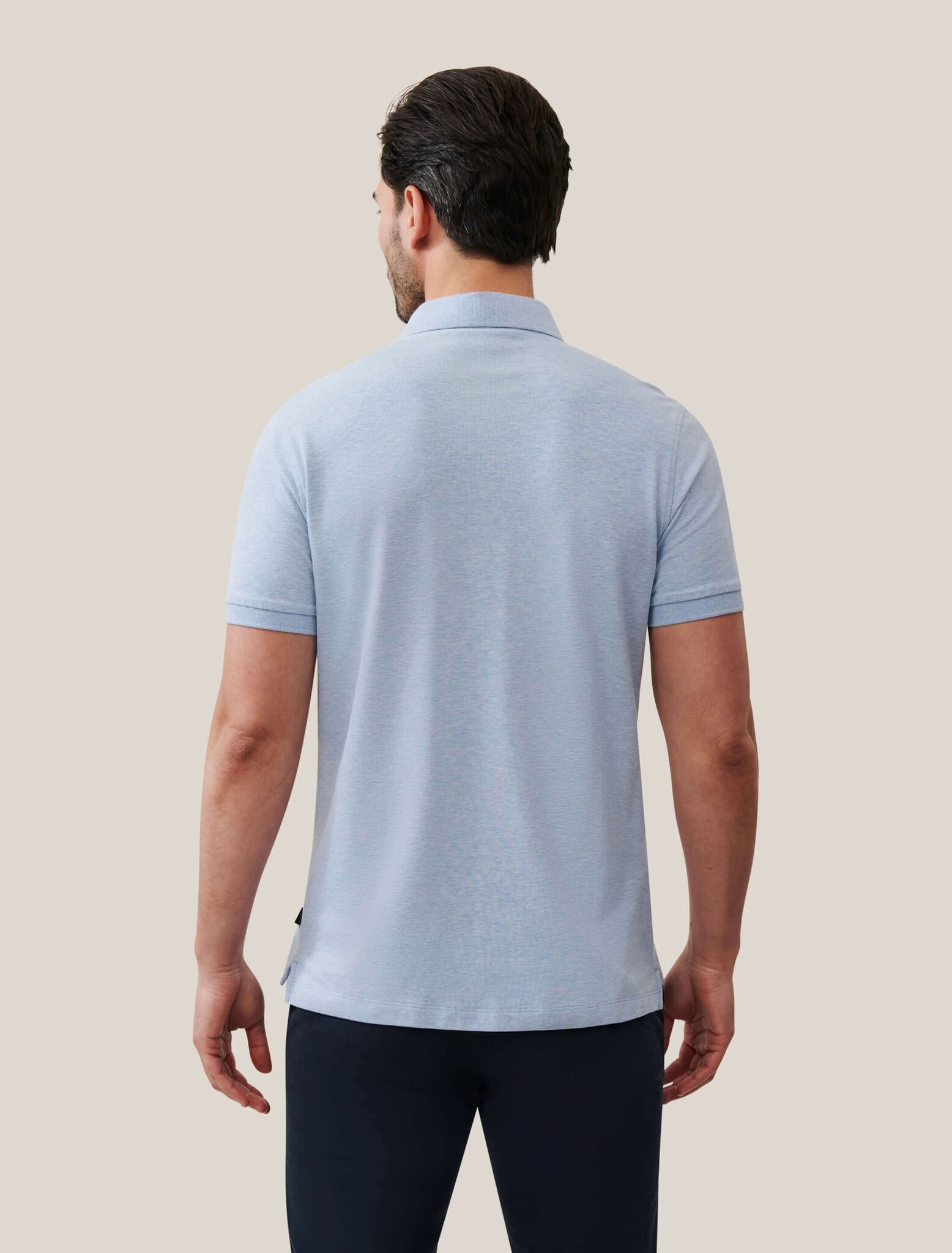 CAVALLARO 116241004 Bavegio polo light blue melange