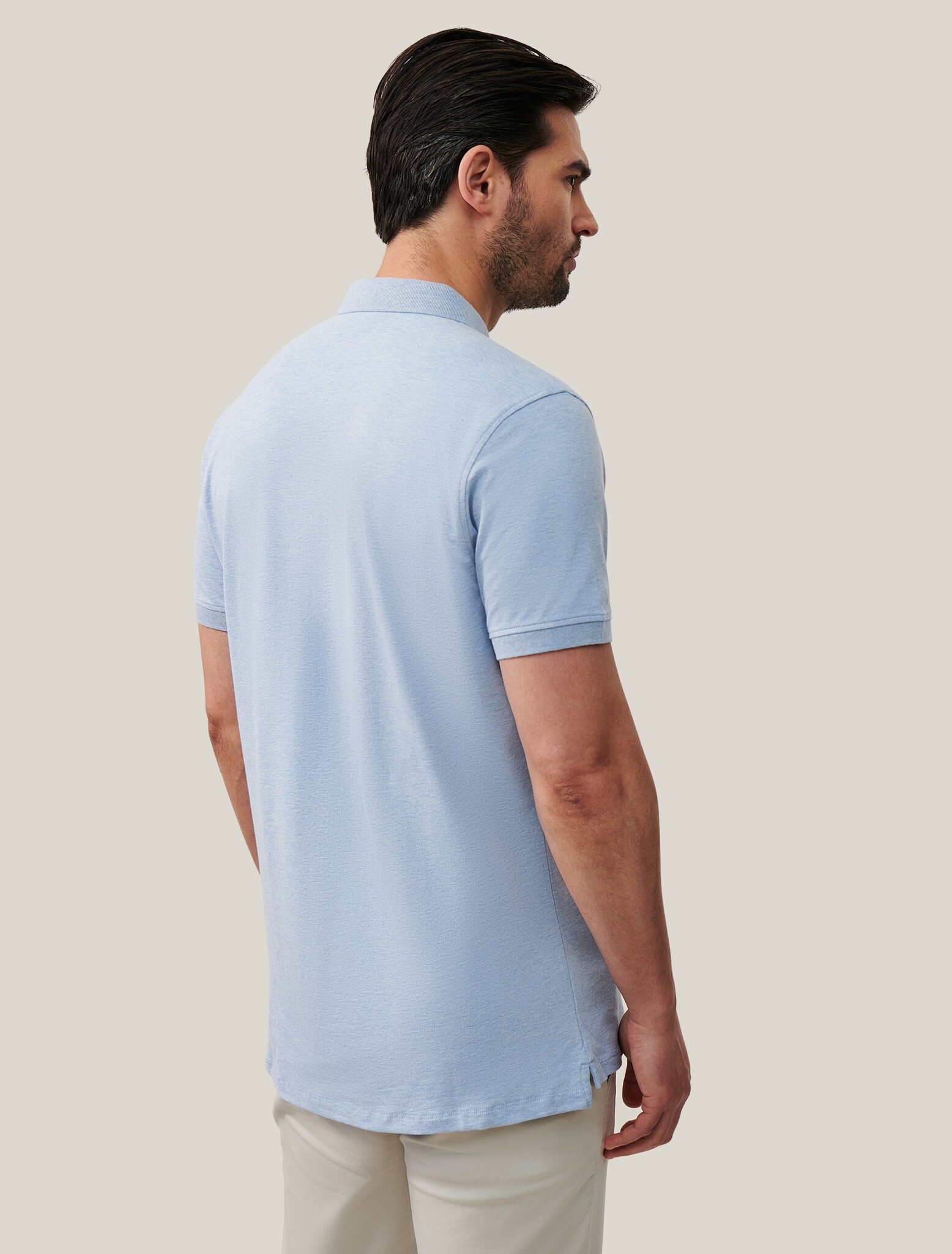 CAVALLARO 116241004 Bavegio polo light blue melange