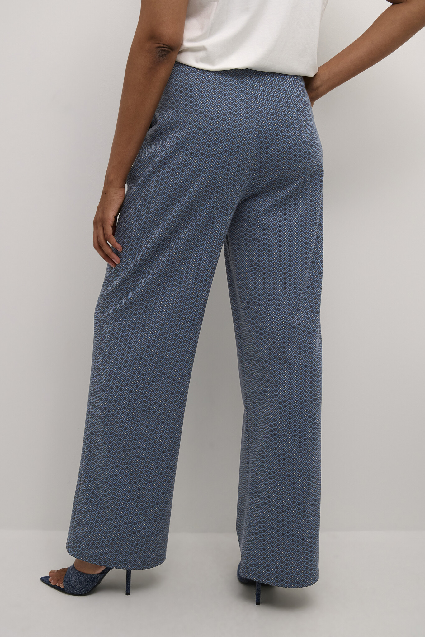 CREAM 10612047 Cranett wide pant captain geo dot