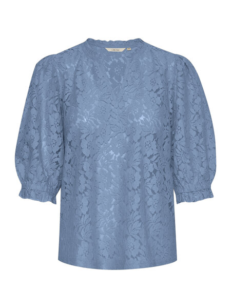 CREAM 10612448 Crkaspis lace blouse captain's blue
