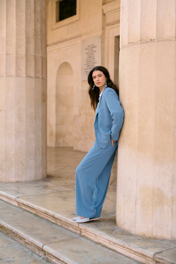 CREAM 10612562 Crcocamia ls blazer captain's blue