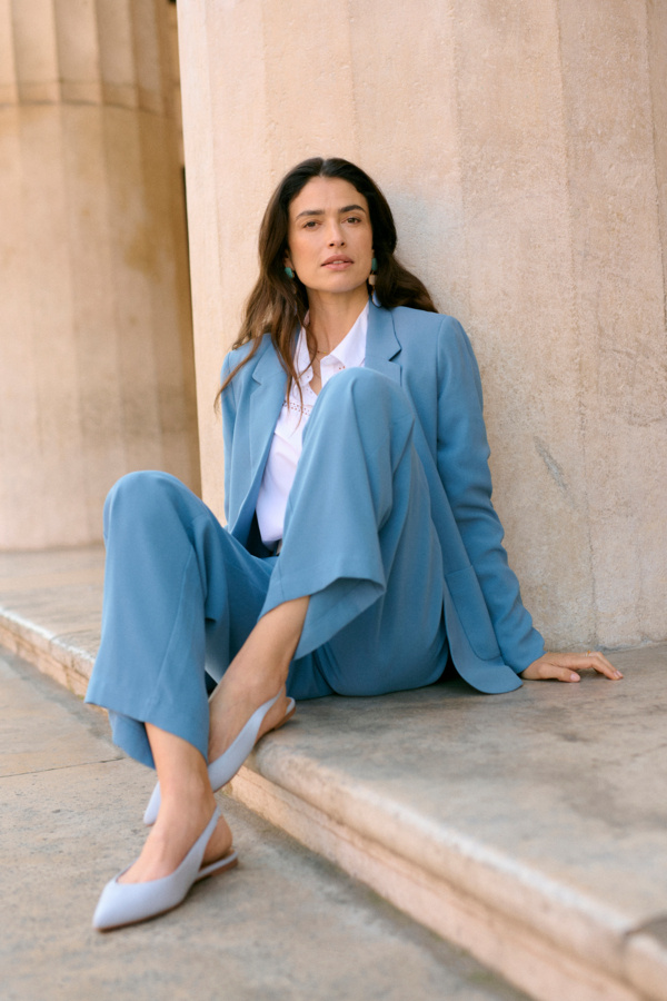 CREAM 10612562 Crcocamia ls blazer captain's blue